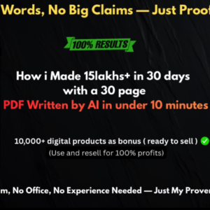 Not A Course. Not Dropshipping. Just The Smart PDF Method That Works.